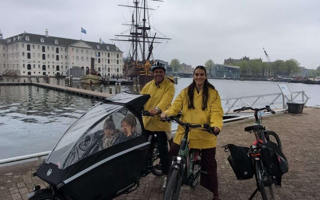 Explore Amsterdam with Kids in Comfort and Safety with our Cargo E-bike Tour